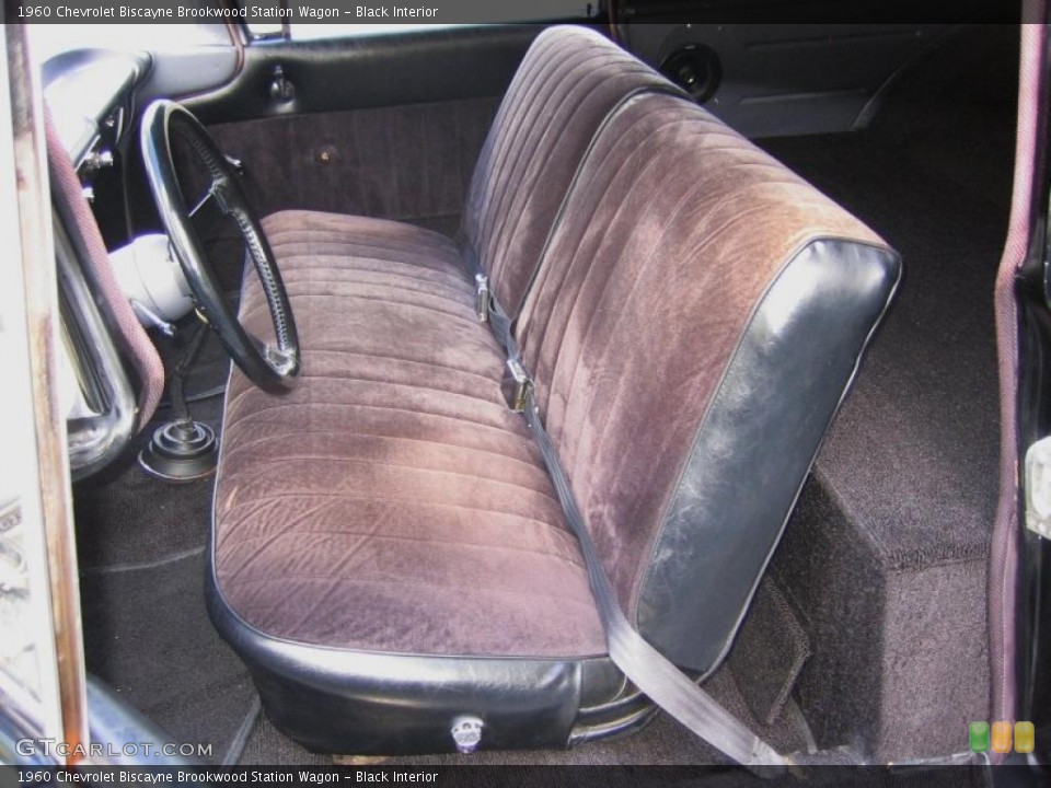 Black Interior Photo for the 1960 Chevrolet Biscayne Brookwood Station Wagon #39468830