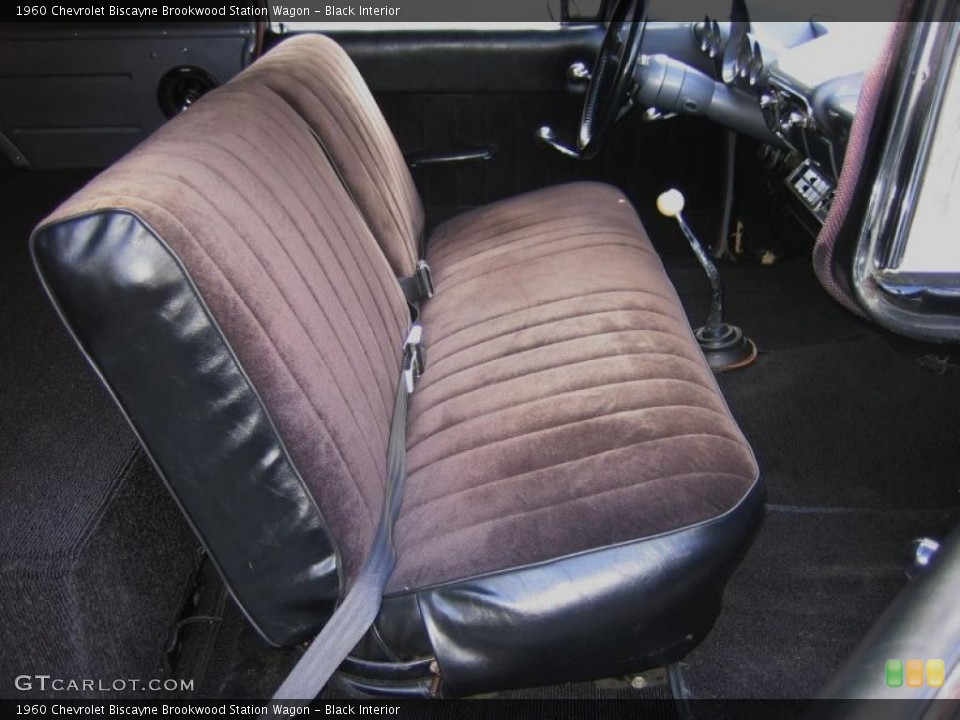 Black Interior Photo for the 1960 Chevrolet Biscayne Brookwood Station Wagon #39468978