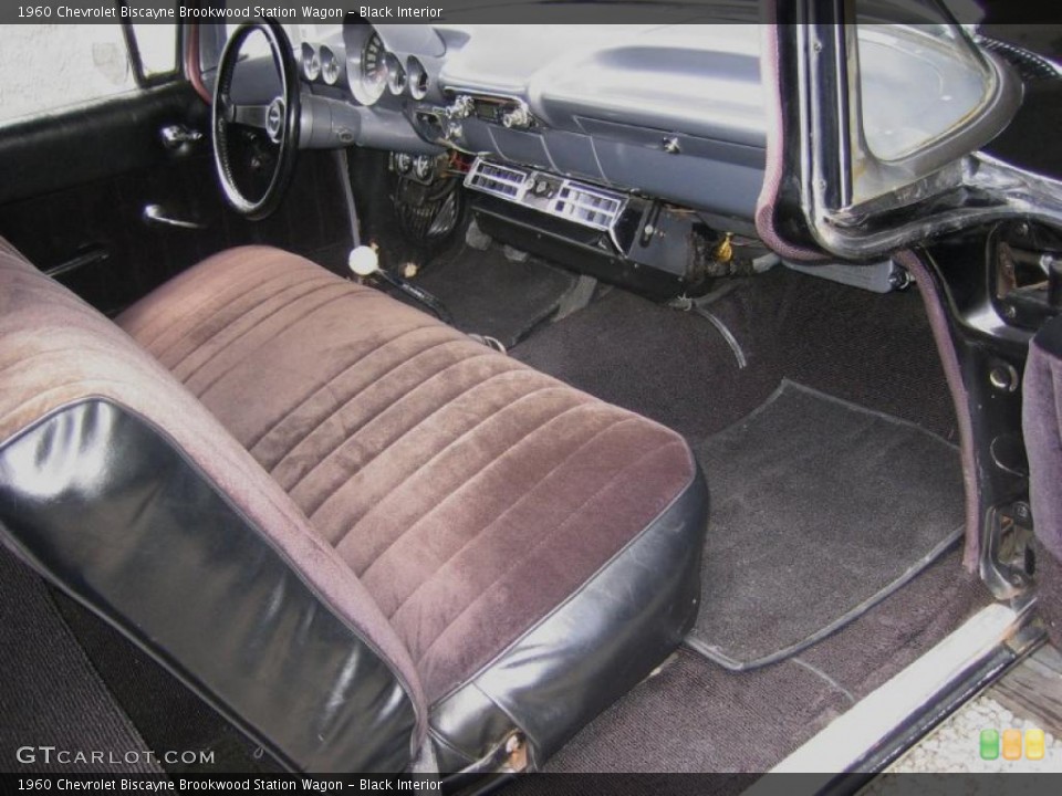 Black Interior Photo for the 1960 Chevrolet Biscayne Brookwood Station Wagon #39468990