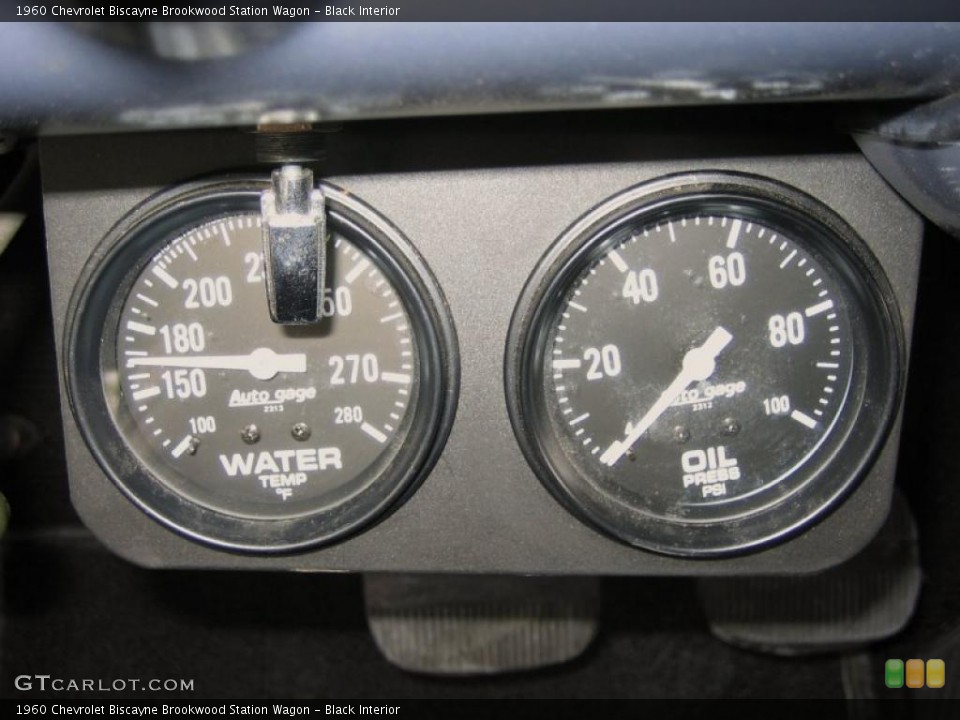 Black Interior Gauges for the 1960 Chevrolet Biscayne Brookwood Station Wagon #39469054