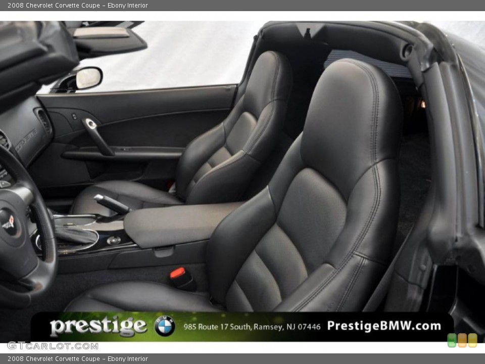 Ebony Interior Photo for the 2008 Chevrolet Corvette Coupe #39470406