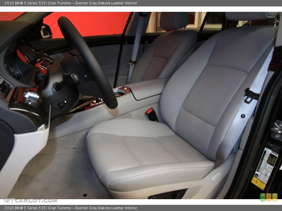 Everest Gray Dakota Leather Interior Photo for the 2010 BMW 5 Series 535i Gran Turismo #39472342