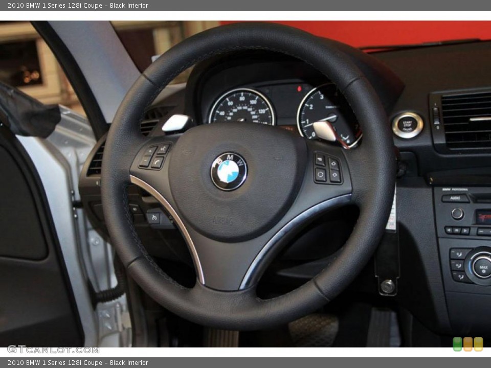 Black Interior Steering Wheel for the 2010 BMW 1 Series 128i Coupe #39473586