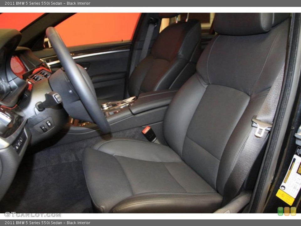 Black Interior Photo for the 2011 BMW 5 Series 550i Sedan #39476610