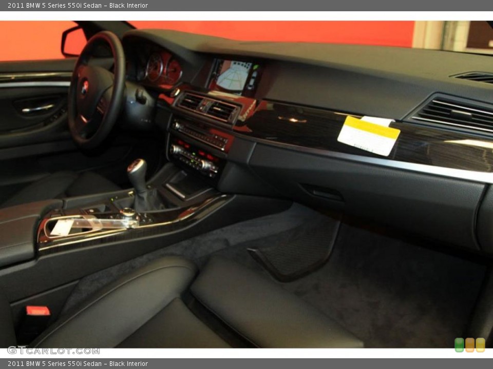 Black Interior Dashboard for the 2011 BMW 5 Series 550i Sedan #39476674