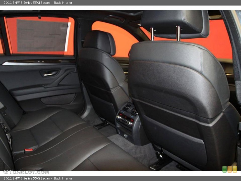 Black Interior Photo for the 2011 BMW 5 Series 550i Sedan #39476690