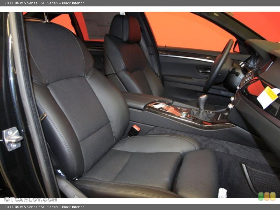 Black Interior Photo for the 2011 BMW 5 Series 550i Sedan #39476706