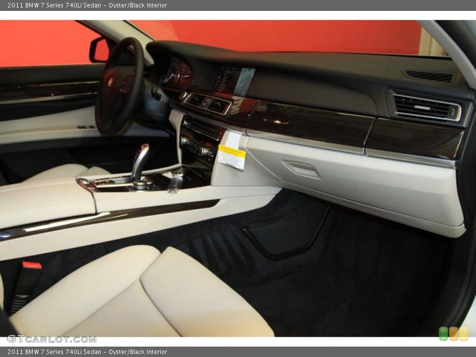 Oyster/Black Interior Dashboard for the 2011 BMW 7 Series 740Li Sedan #39477666