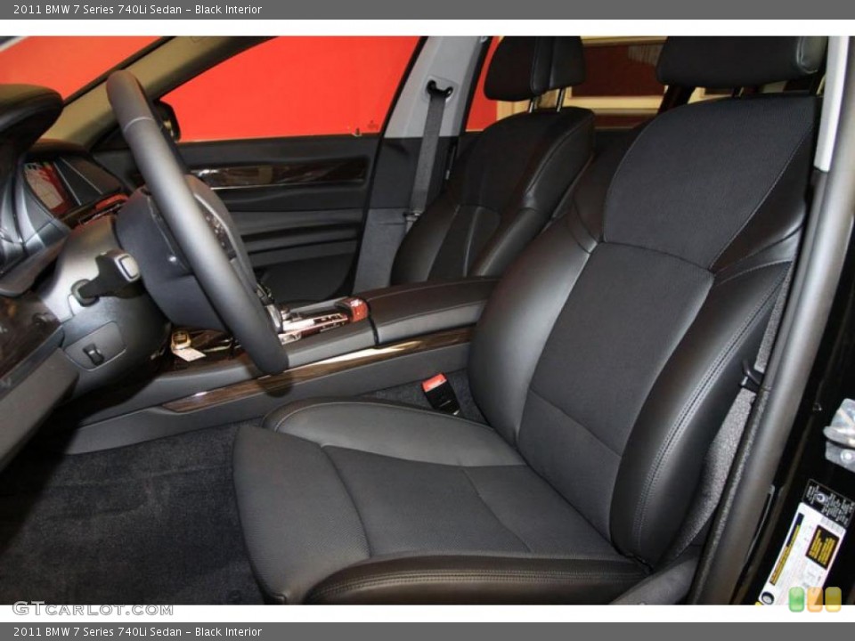 Black Interior Photo for the 2011 BMW 7 Series 740Li Sedan #39477854