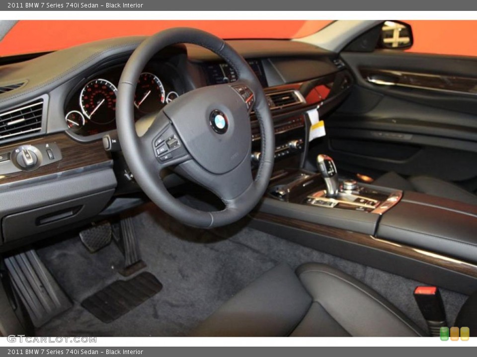 Black Interior Photo for the 2011 BMW 7 Series 740i Sedan #39479278