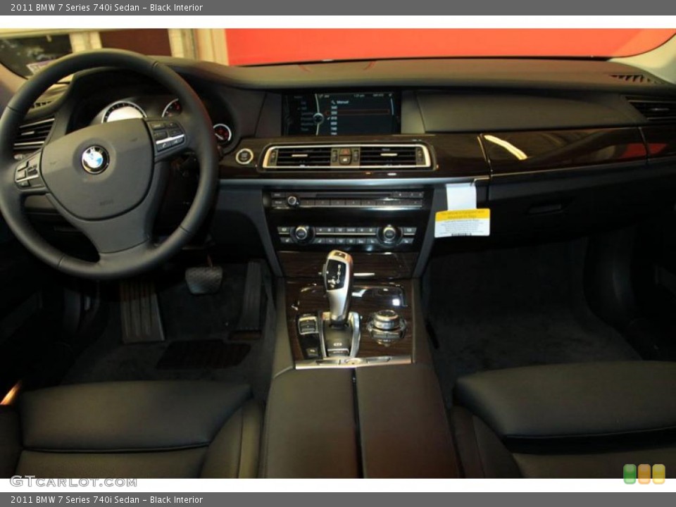 Black Interior Dashboard for the 2011 BMW 7 Series 740i Sedan #39479302