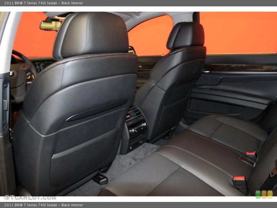 Black Interior Photo for the 2011 BMW 7 Series 740i Sedan #39479430