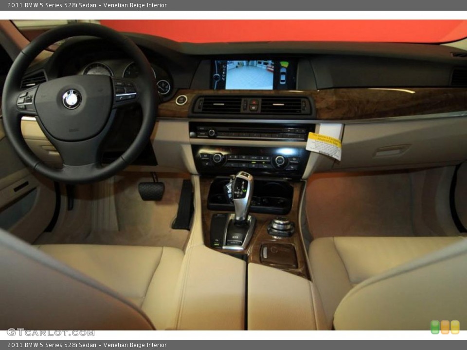 Venetian Beige Interior Dashboard for the 2011 BMW 5 Series 528i Sedan #39480010