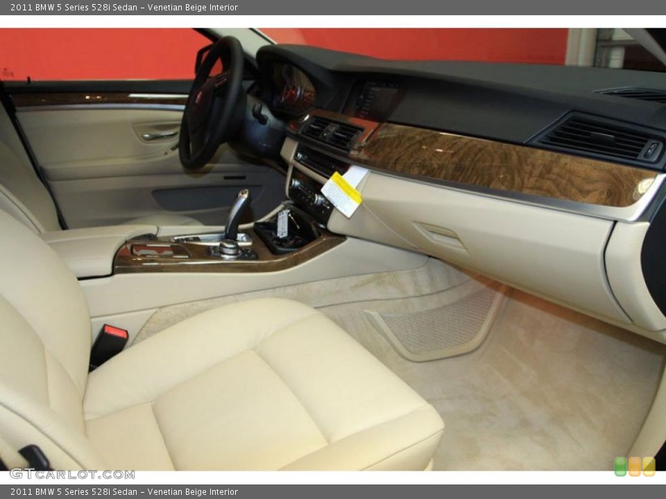 Venetian Beige Interior Dashboard for the 2011 BMW 5 Series 528i Sedan #39480054