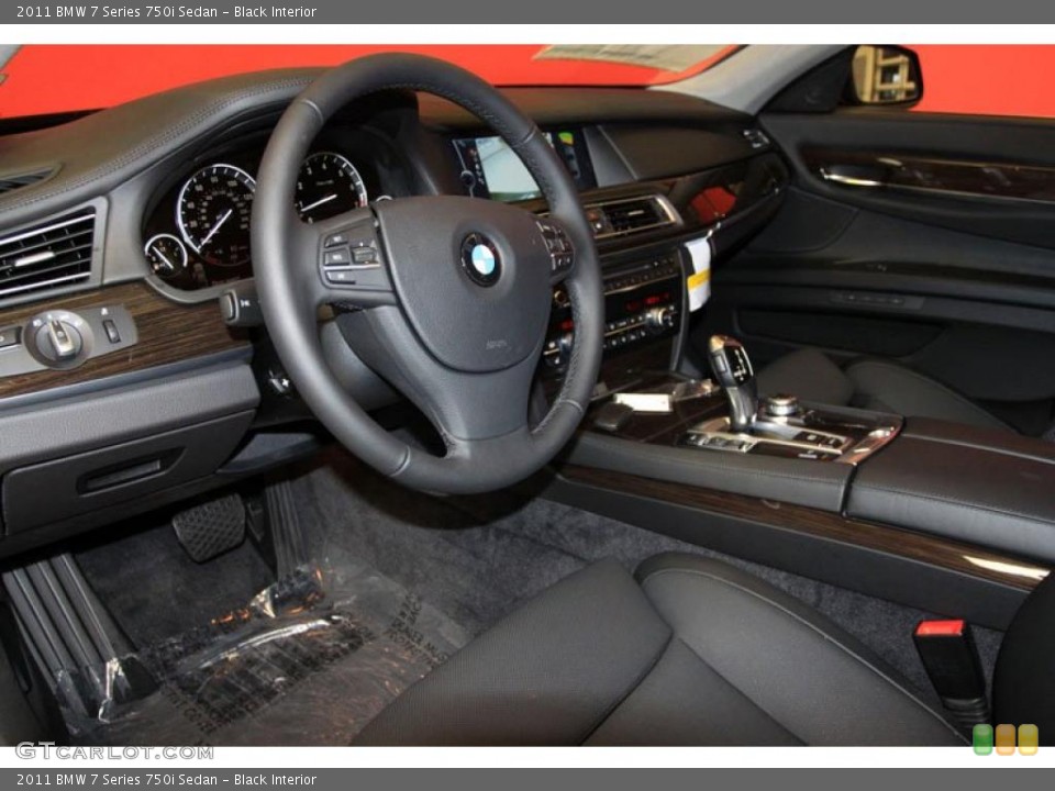 Black Interior Photo for the 2011 BMW 7 Series 750i Sedan #39480450