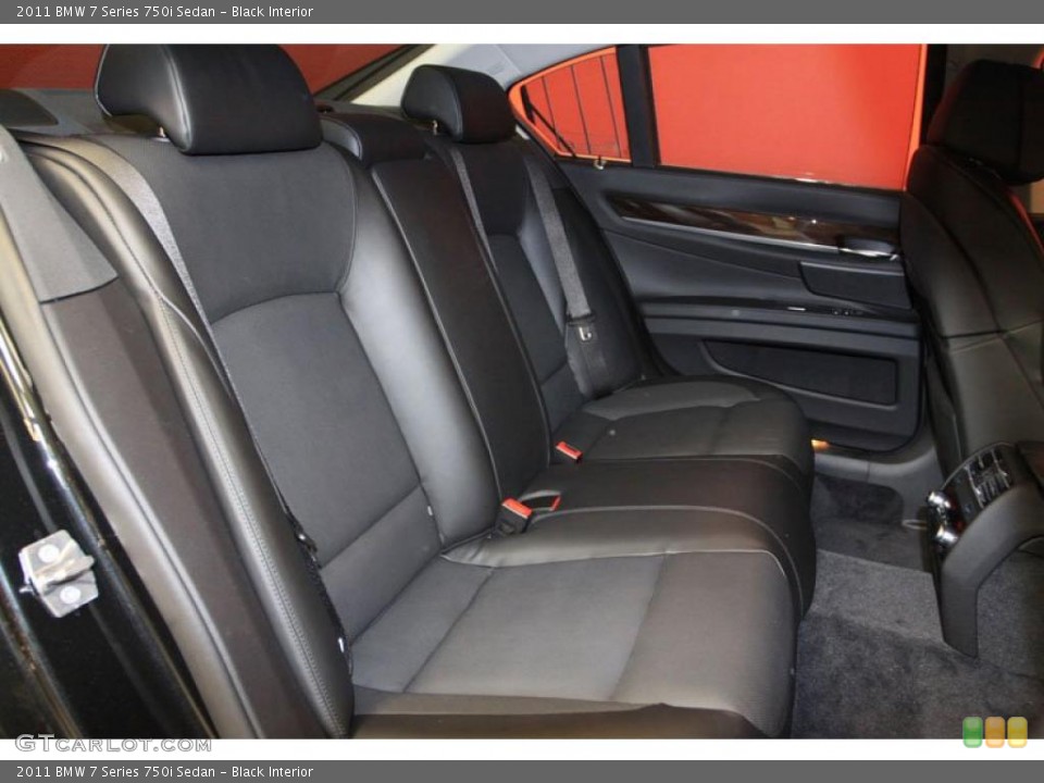 Black Interior Photo for the 2011 BMW 7 Series 750i Sedan #39480546