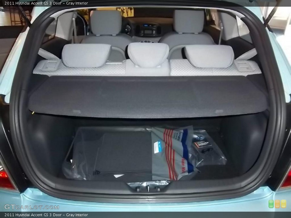 Gray Interior Trunk for the 2011 Hyundai Accent GS 3 Door #39481190