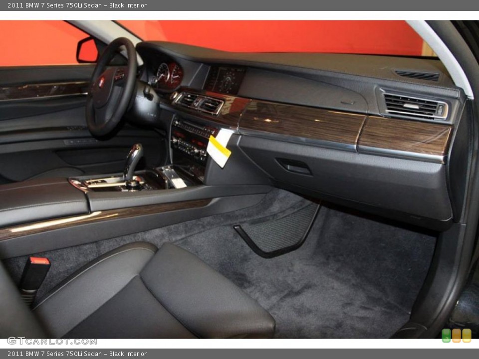 Black Interior Dashboard for the 2011 BMW 7 Series 750Li Sedan #39481933