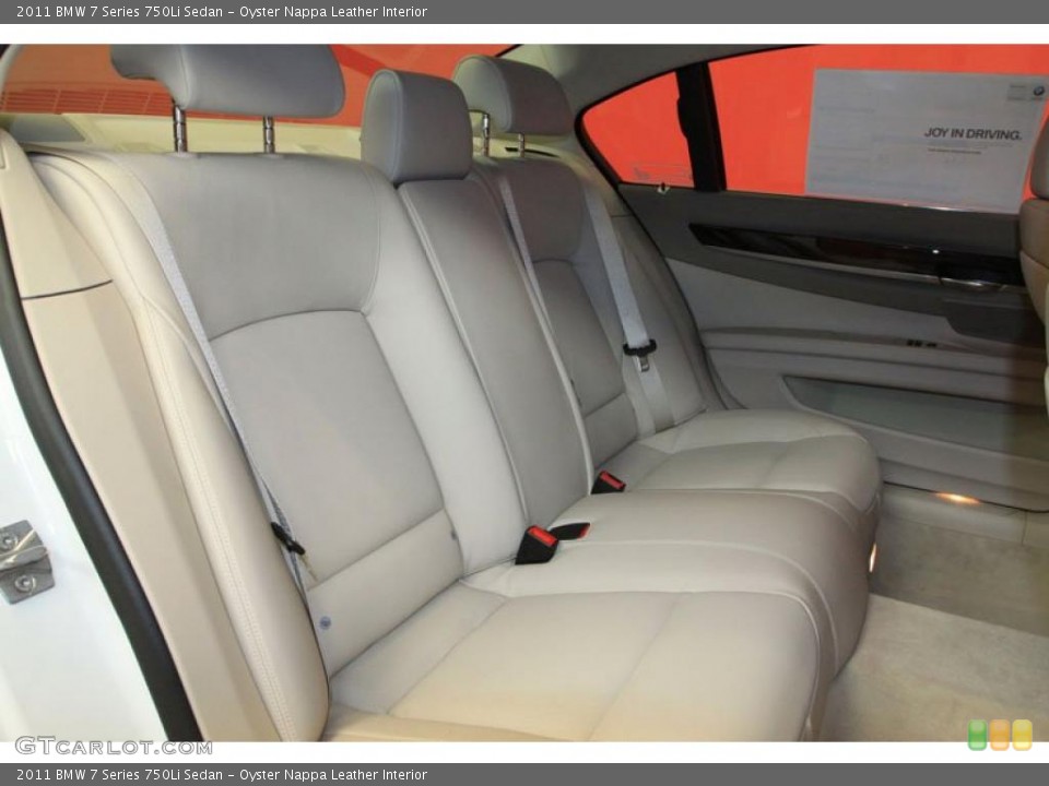 Oyster Nappa Leather Interior Photo for the 2011 BMW 7 Series 750Li Sedan #39482203