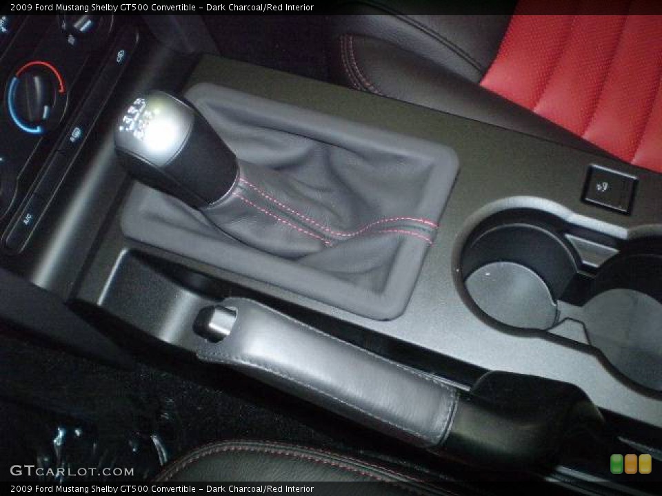 Dark Charcoal/Red Interior Transmission for the 2009 Ford Mustang Shelby GT500 Convertible #394826