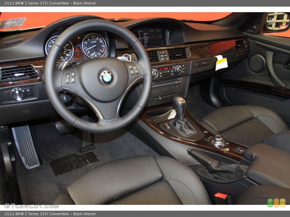 Black Interior Prime Interior for the 2011 BMW 3 Series 335i Convertible #39483061