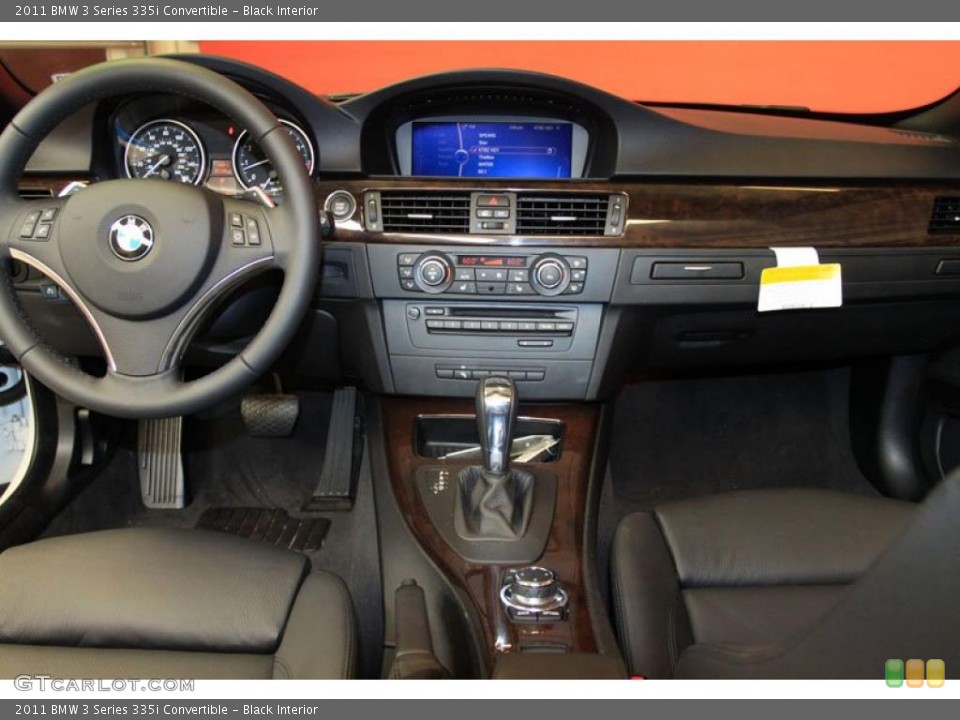 Black Interior Dashboard for the 2011 BMW 3 Series 335i Convertible #39483093