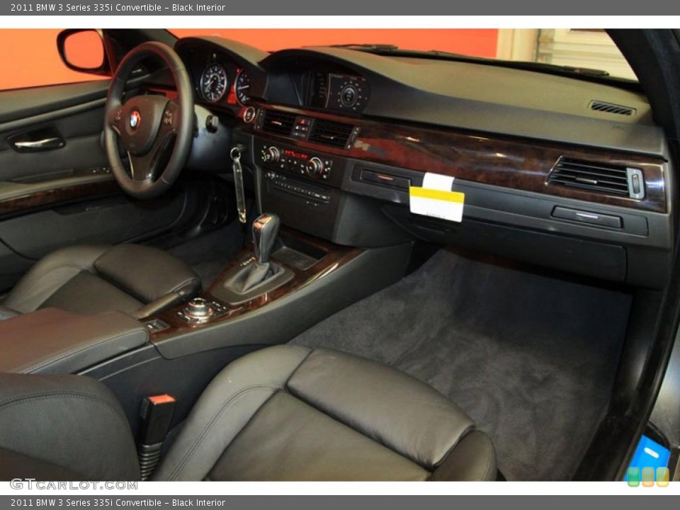 Black Interior Prime Interior for the 2011 BMW 3 Series 335i Convertible #39483365