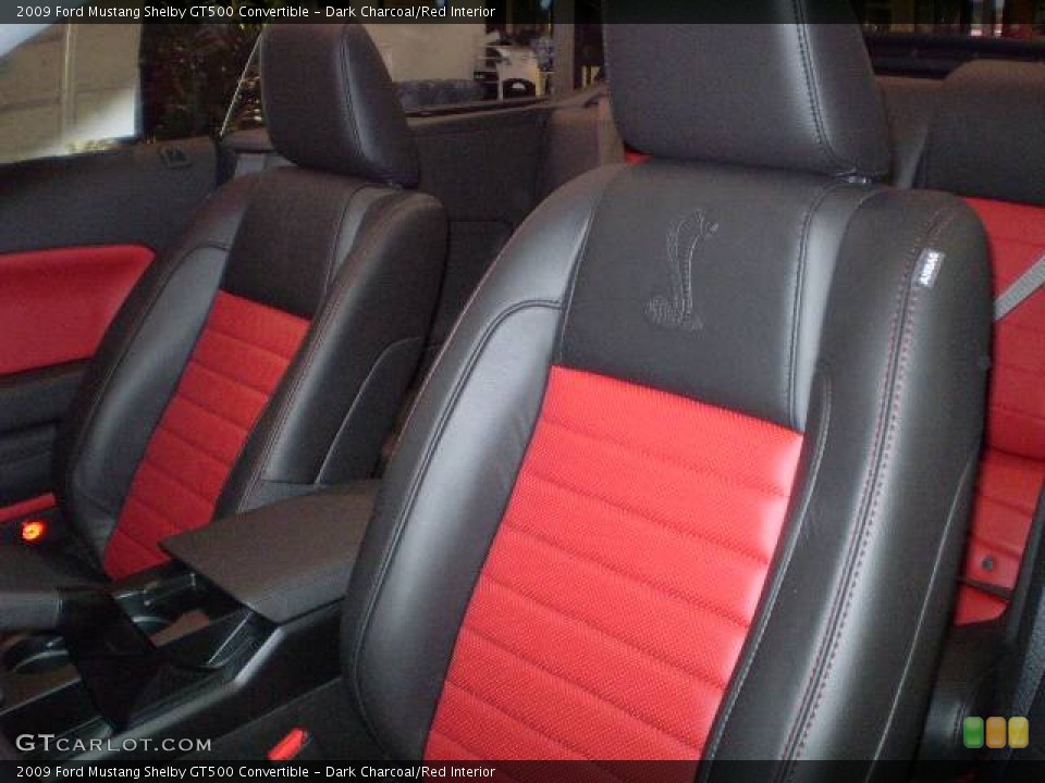 Dark Charcoal/Red Interior Photo for the 2009 Ford Mustang Shelby GT500 Convertible #394836