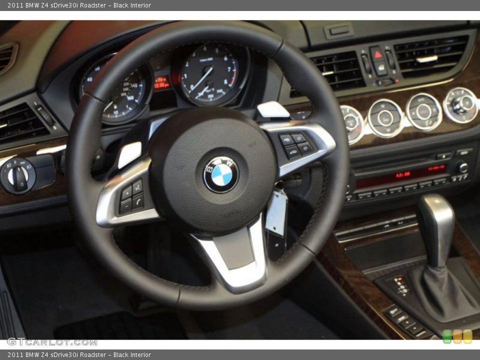 Black Interior Steering Wheel for the 2011 BMW Z4 sDrive30i Roadster #39484369