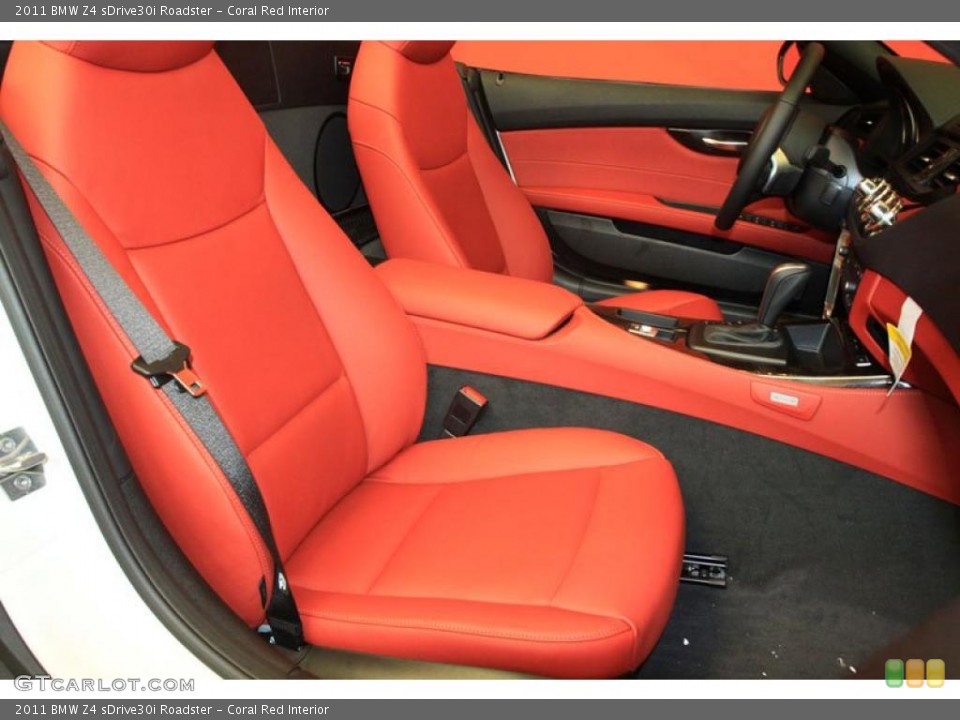 Coral Red Interior Photo for the 2011 BMW Z4 sDrive30i Roadster #39484561