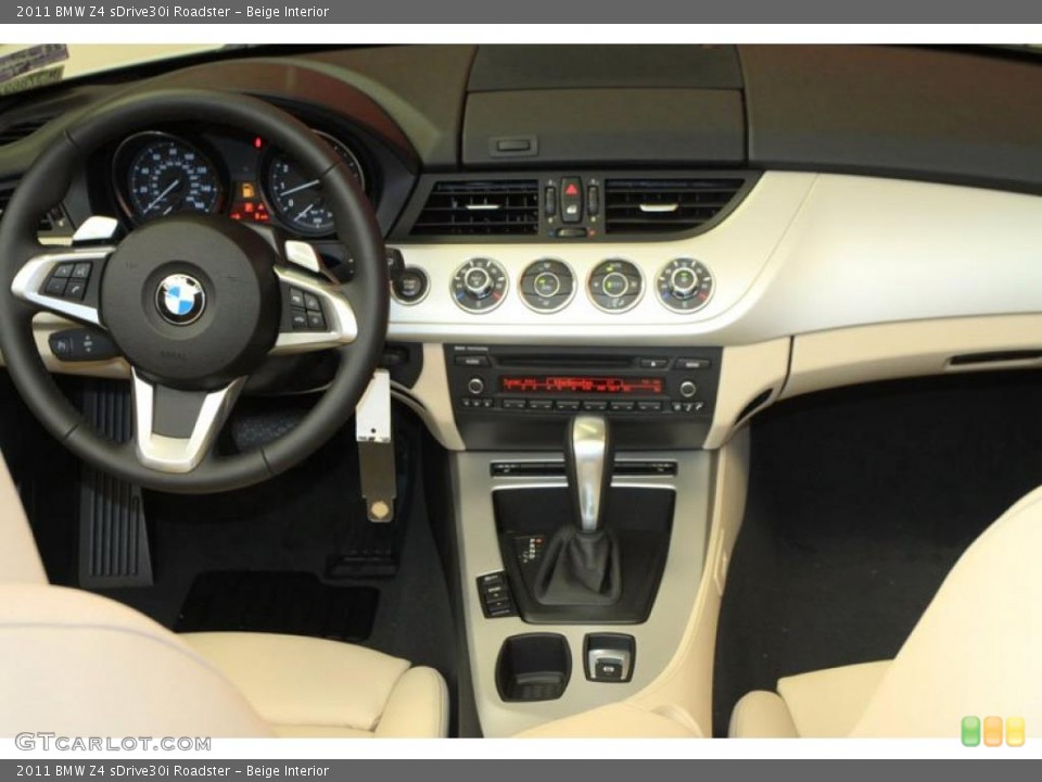 Beige Interior Dashboard for the 2011 BMW Z4 sDrive30i Roadster #39484721