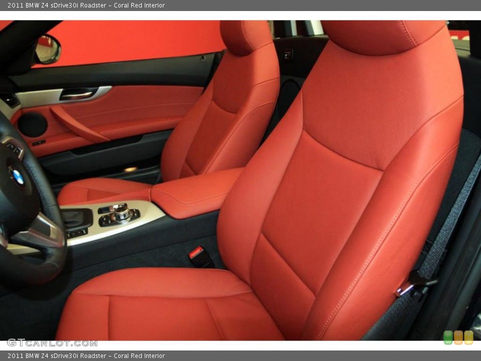 Coral Red Interior Photo for the 2011 BMW Z4 sDrive30i Roadster #39485129