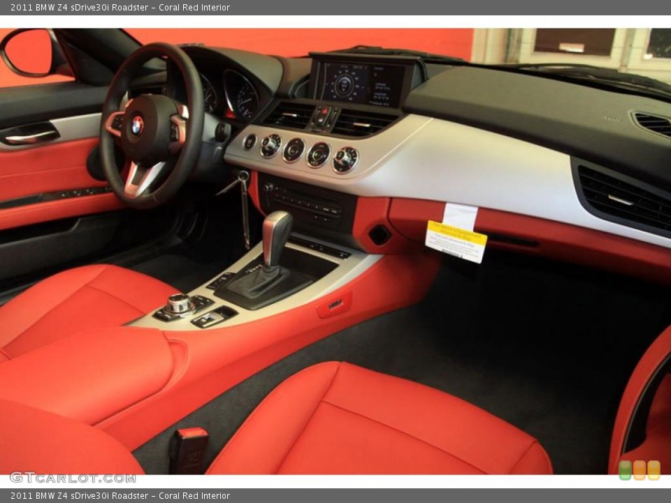 Coral Red Interior Dashboard for the 2011 BMW Z4 sDrive30i Roadster #39485181