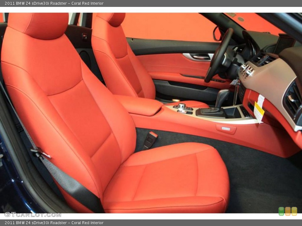 Coral Red Interior Photo for the 2011 BMW Z4 sDrive30i Roadster #39485197