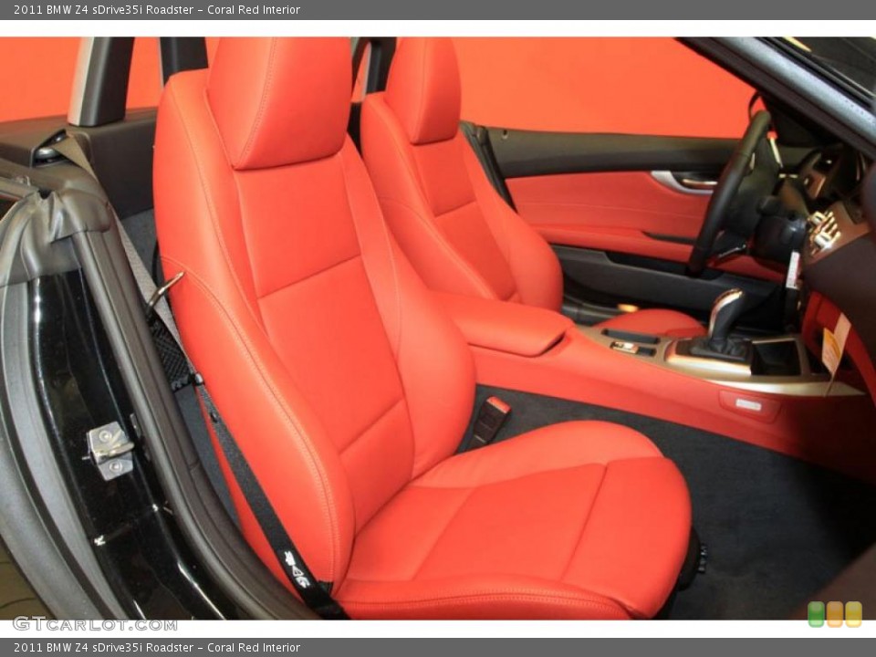 Coral Red Interior Photo for the 2011 BMW Z4 sDrive35i Roadster #39485729