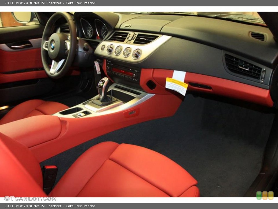Coral Red Interior Dashboard for the 2011 BMW Z4 sDrive35i Roadster #39485773