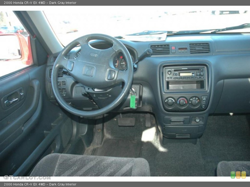 Dark Gray Interior Dashboard for the 2000 Honda CR-V EX 4WD #39487148
