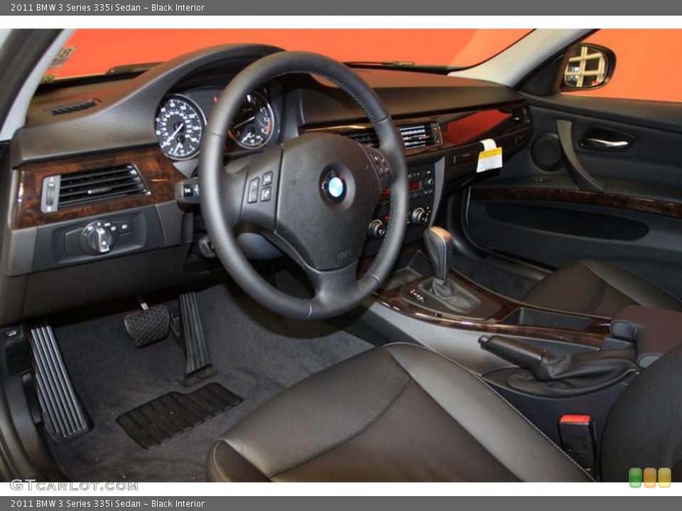 Black Interior Prime Interior for the 2011 BMW 3 Series 335i Sedan #39488320