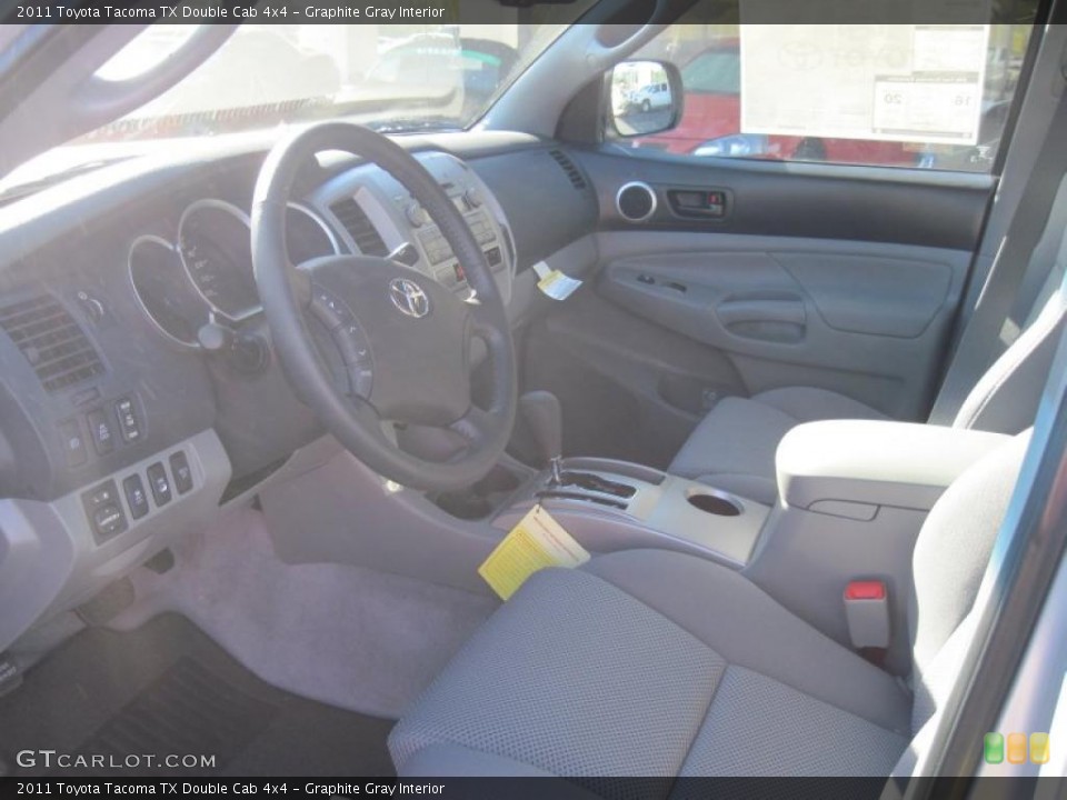 Graphite Gray Interior Photo for the 2011 Toyota Tacoma TX Double Cab 4x4 #39488816