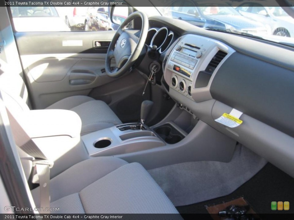 Graphite Gray Interior Photo for the 2011 Toyota Tacoma TX Double Cab 4x4 #39488880