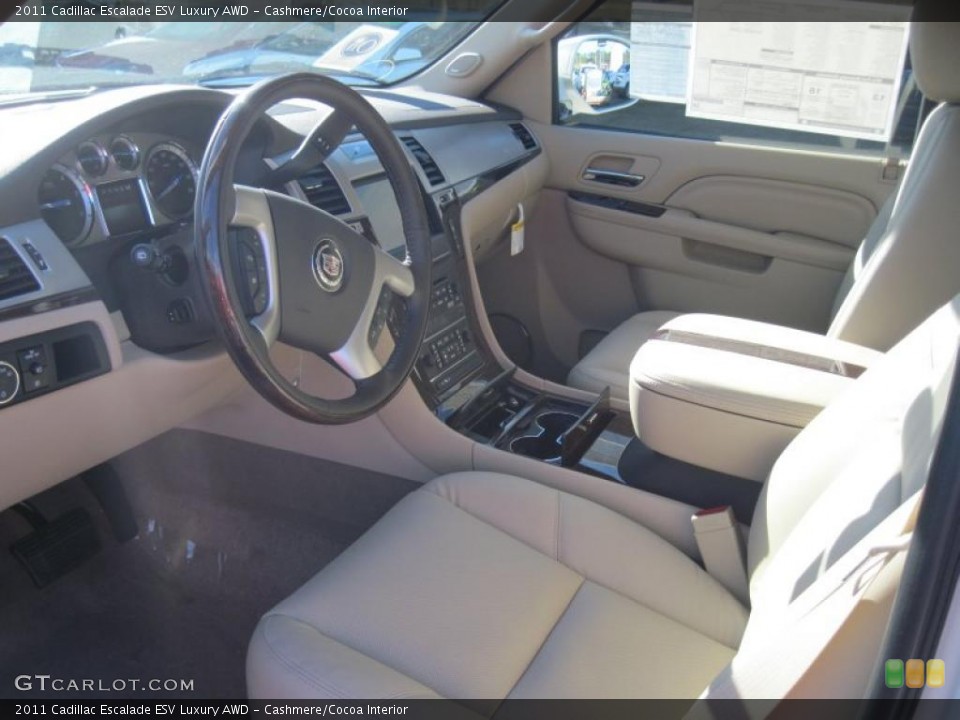 Cashmere/Cocoa Interior Prime Interior for the 2011 Cadillac Escalade ESV Luxury AWD #39489068