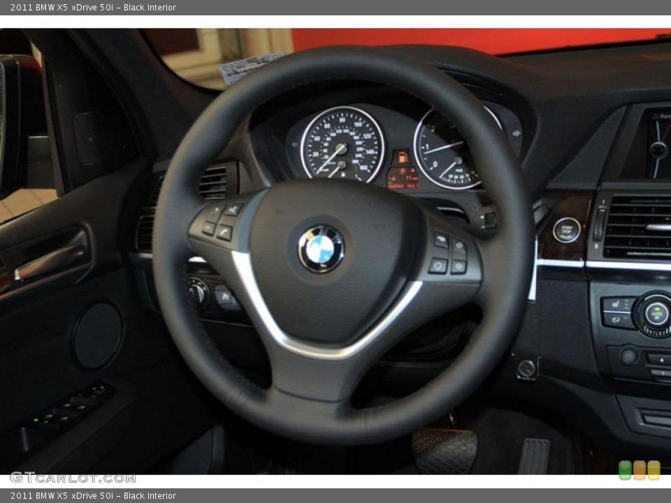 Black Interior Steering Wheel for the 2011 BMW X5 xDrive 50i #39489429