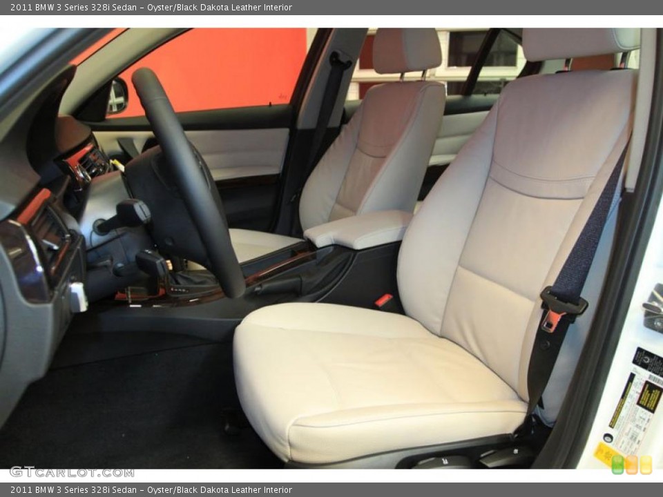Oyster/Black Dakota Leather Interior Photo for the 2011 BMW 3 Series 328i Sedan #39490392