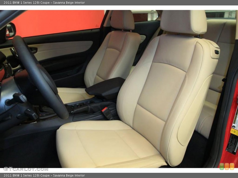 Savanna Beige Interior Photo for the 2011 BMW 1 Series 128i Coupe #39490644