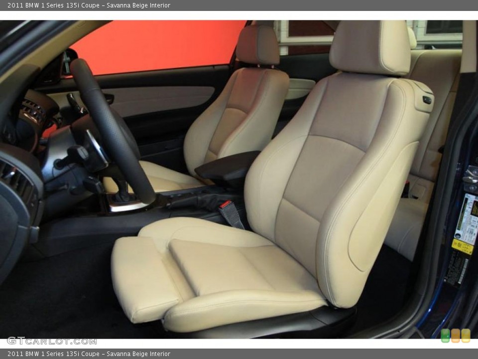 Savanna Beige Interior Photo for the 2011 BMW 1 Series 135i Coupe #39490844