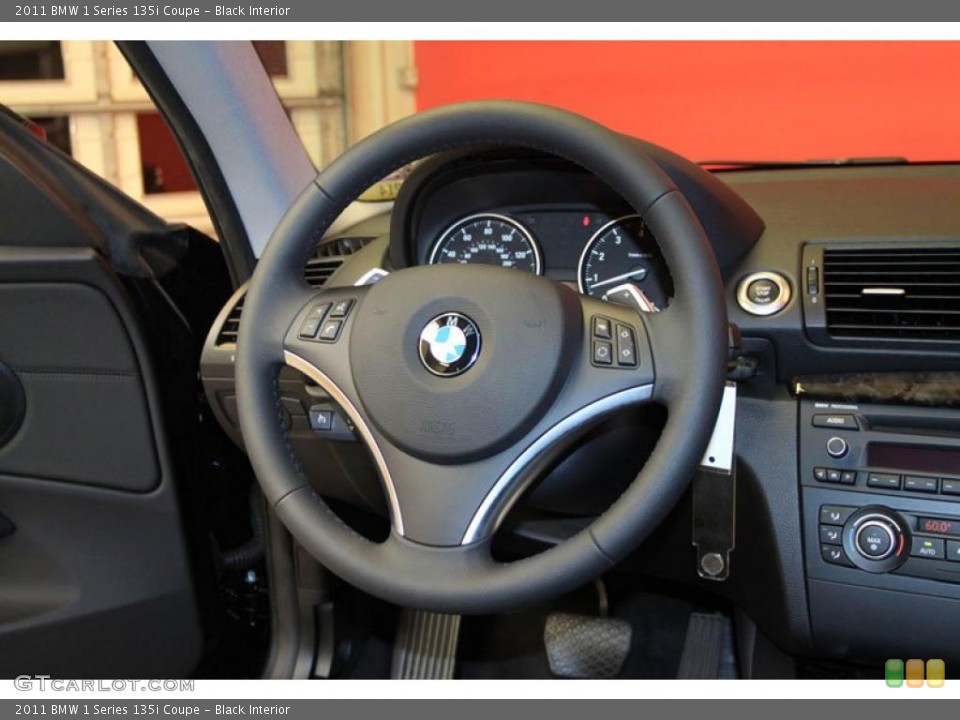 Black Interior Steering Wheel for the 2011 BMW 1 Series 135i Coupe #39491192