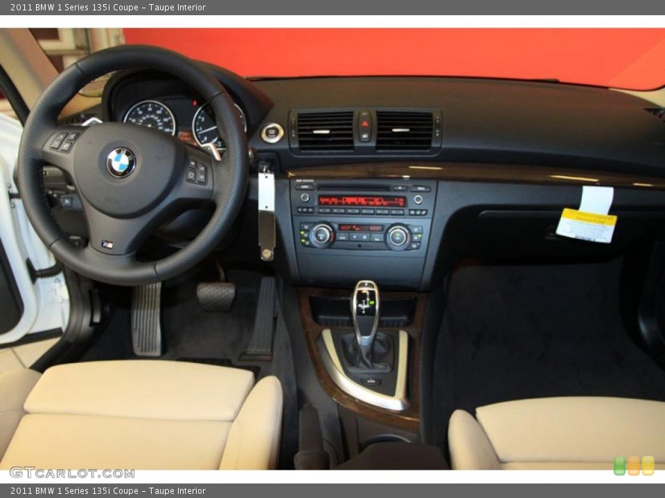 Taupe Interior Dashboard for the 2011 BMW 1 Series 135i Coupe #39491304