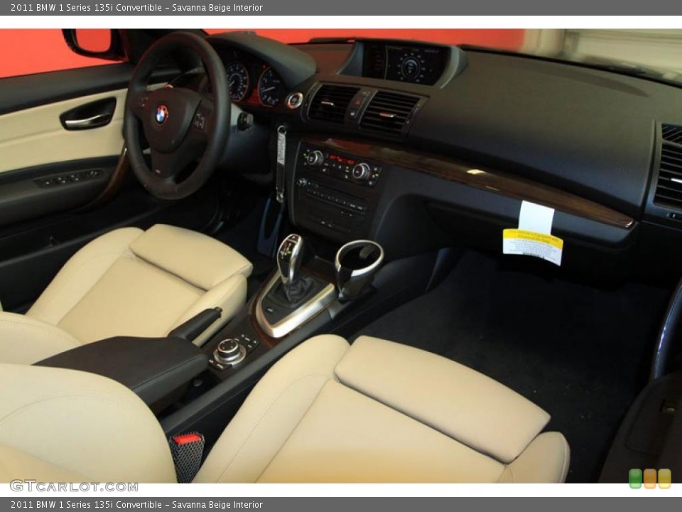 Savanna Beige Interior Photo for the 2011 BMW 1 Series 135i Convertible #39491556