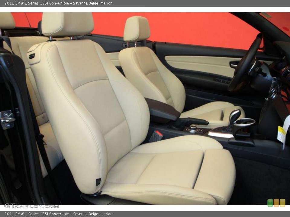 Savanna Beige Interior Photo for the 2011 BMW 1 Series 135i Convertible #39491572