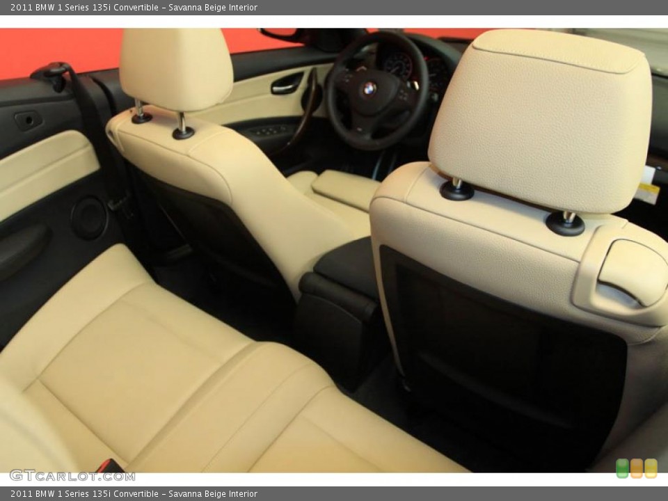 Savanna Beige Interior Photo for the 2011 BMW 1 Series 135i Convertible #39491604